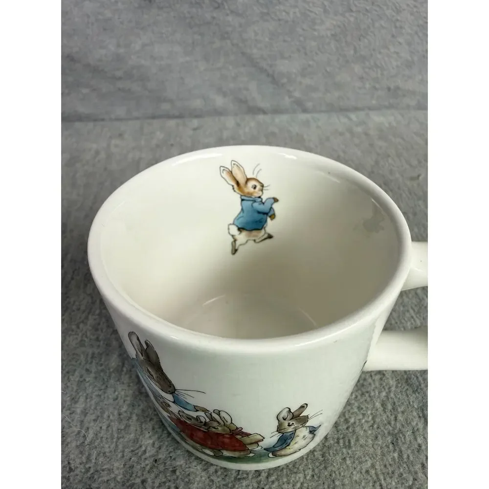 Wedgwood Peter Rabbit 3 Pc Childs Dish Set 2 Bowls Mug Beatrix Potter England